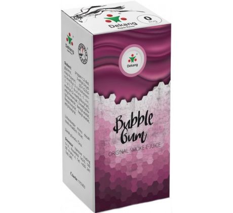 Liquid Dekang Menthol Bubble Gum 10ml - 0mg (Mentolová žvýkačka)