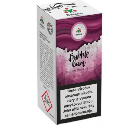 Liquid Dekang Menthol Bubble Gum 10ml - 16mg (Mentolová žvýkačka)