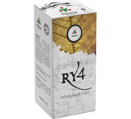 Liquid Dekang RY4 10ml - 0mg (Směs karamelu, vanilky a tabáku)