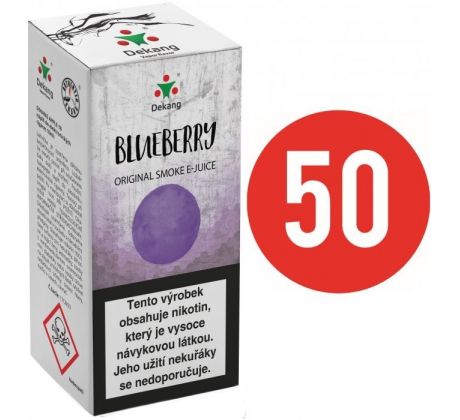 Liquid Dekang Fifty Blueberry 10ml - 11mg (Borůvka)