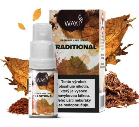 Liquid WAY to Vape Traditional 10ml-18mg