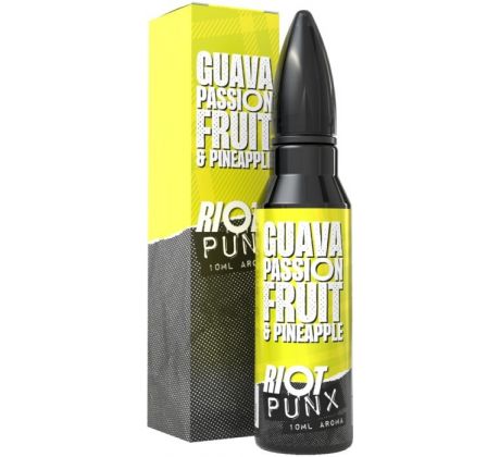 Příchuť Riot Squad PUNX S&V 10ml Guava Passionfruit & Pineapple (Guava, marakuja a ananas)