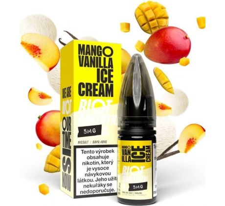 Liquid Riot BAR EDTN Salt Mango Vanilla Ice Cream (Mangovo-vanilková zmrzlina) 10ml-20mg