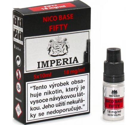 Nikotinová báze IMPERIA Fifty PG50-VG50 5x10ml-18mg