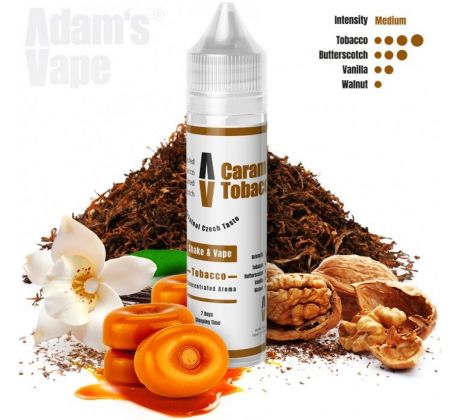 Příchuť Adam´s Vape Shake and Vape 10ml Caramel Tobacco