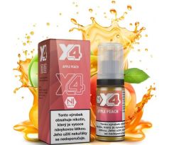 Liquid X4 Bar Juice - Jablko a broskev (Apple Peach) 10ml - 20mg