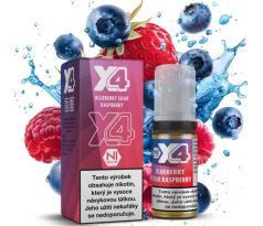 Liquid X4 Bar Juice - Borůvka a malina (Blue Sour Raspberry) 10ml - 10mg