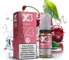 Liquid X4 Bar Juice - Chladivá třešeň (Cherry Ice) 10ml - 20mg